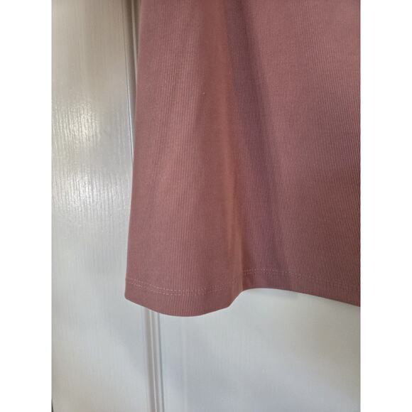 Eloquii Dusty Rose Pink Organza Puff Sheer Sleeves Square Neck Blouse Plus 14/16 - Picture 7 of 12